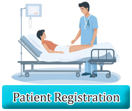 Doctor with patient registration